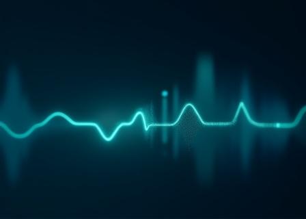 안정적인 호흡 패턴을 나타내는 그래프